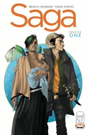 Saga #1 cover image.