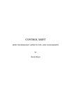 Control Shift - How Technology Affects You And Your Rights cover