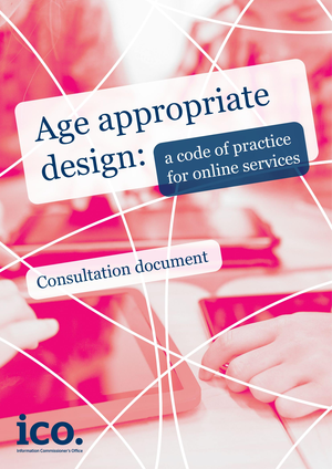 Age appropriate design: a code of practice for online services cover image.