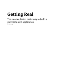 Getting Real cover
