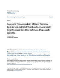 Assessing the Accessibility of Queer Romance Book Covers as Digital Thumbnails cover