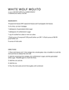 White Wolf Mojito Recipe cover