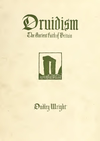Cover of Druidism   The Ancient Faith Of Britain   D Wright 1924