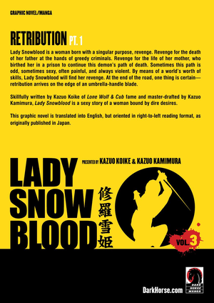 Lady Snowblood Volume 3 cover image.