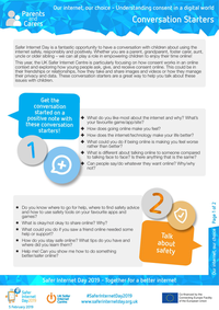 Parents & Carers - Internet Conversation Starters cover