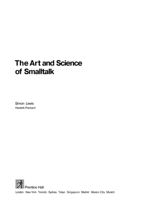 The Art and Science of Smalltalk cover image.