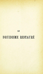 Cover of Bases De Leglise Druidique Et Nationale   H Lizeray 1885