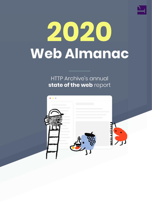 The 2020 Web Almanac cover image.