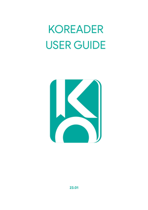 Koreader User Guide cover image.