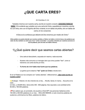 Que Carta Eres cover image.