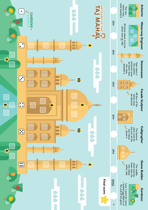 Artisans Of The Taj Mahal Player Sheet A4 Size cover image.