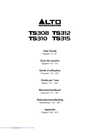 Alto Ts308 Ts310 Ts 312 Ts315 User Manual cover