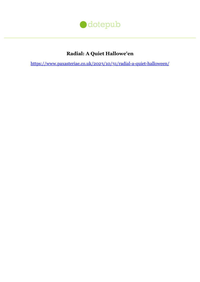 Radial: A Quiet Hallowe'en cover