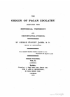 Cover of Origin Of Pagan Idolatry 1816