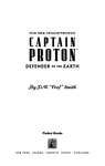 Cover of Captain Proton® Defender of the Earth