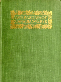 A Treasury of Canadian Verse with Brief Biographical Notes cover