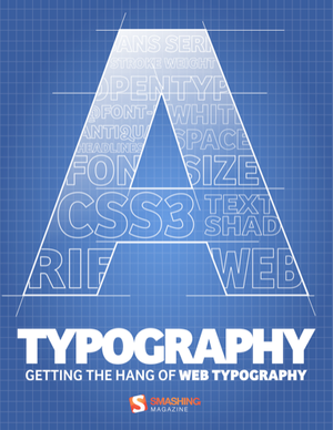 Smashing eBook #6: Typography cover image.