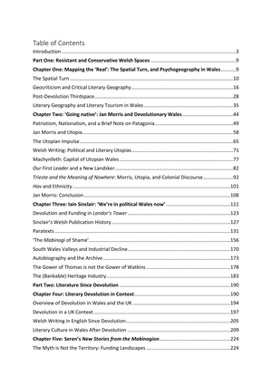 Literary Geographies in Wales: Welsh Writing in English and Devolution cover image.