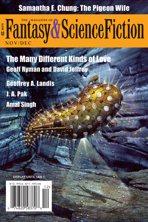 The Magazine of Fantasy & Science Fiction, Nov/Dec 2023 cover image.