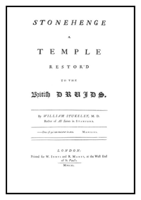 Stonehenge   A Temple Restord To The British Druids   W Stukeley 1740 cover