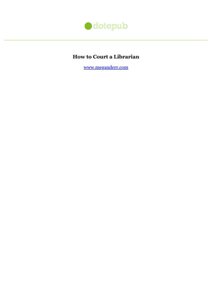How to Court a Librarian cover image.